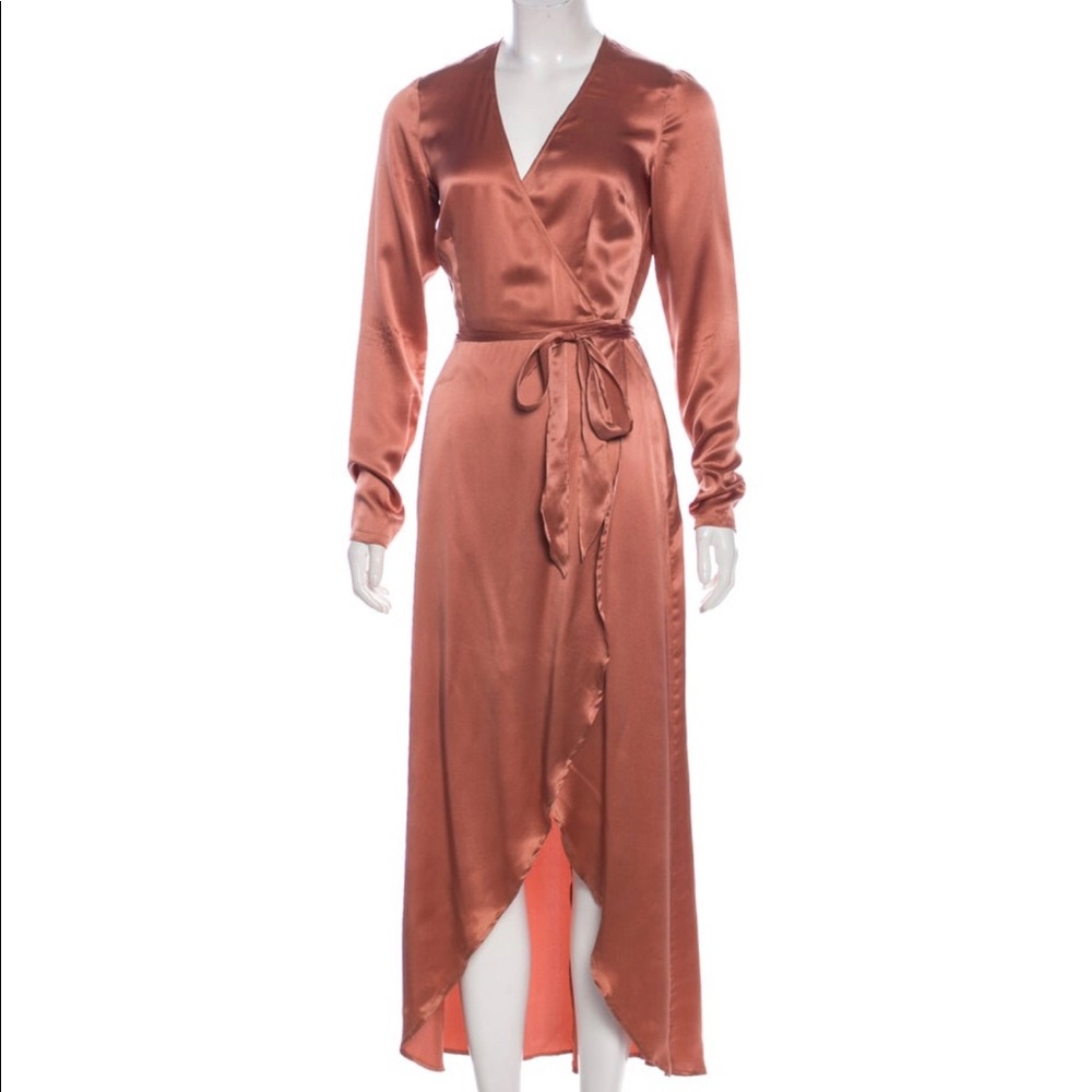 Reformation silk high low dress. Size xs